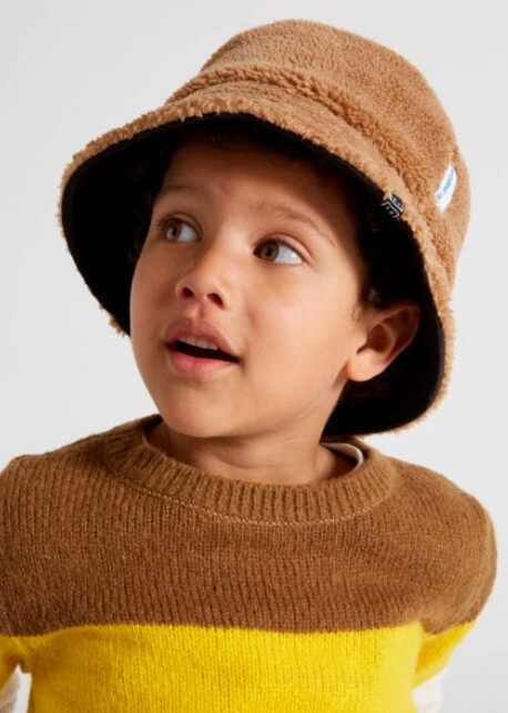 Mayoral Reversable Bucket Hat- Black Sherpa