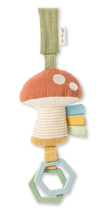Itzy Ritzy Attachable Travel Toy- Jingle  Mushroom