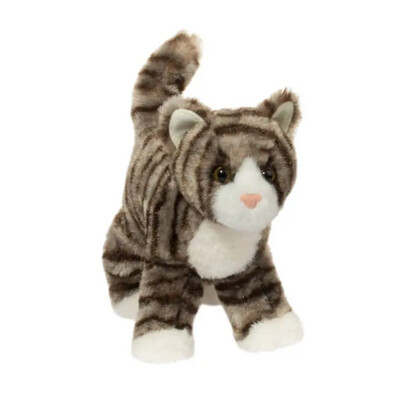 Douglas Zigby Mini Gray Stripe Cat