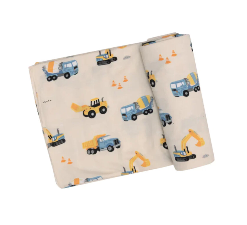 Angel Dear Bamboo Swaddle- Construction Trucks