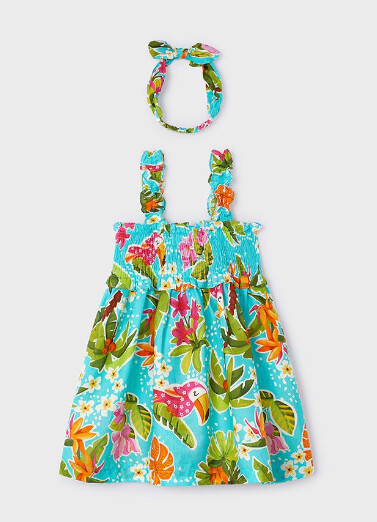 Mayoral Tropical Sundress- Jade