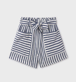 Mayoral Jr Striped Short- Ink