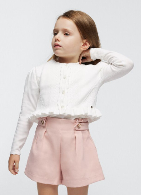 Mayoral Knitted Cardigan- Natural