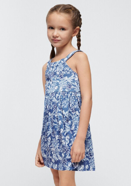 Mayoral Floral Sundress- Navy
