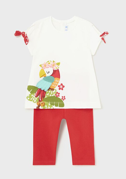 Mayoral Infant Jungle Legging Set- Red