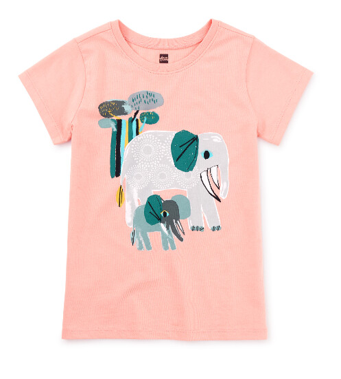 Tea Girls Elephants Graphic Tee- Del Sol