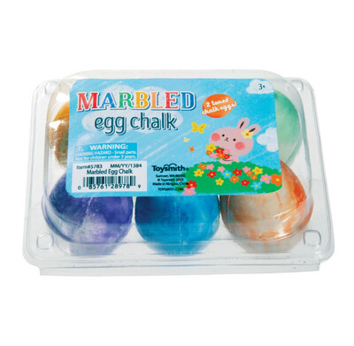 6pk Marbled Egg Chalk