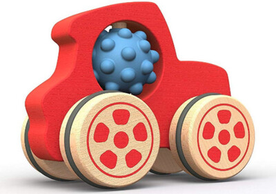 Begin Again Nubble Push Tractor- Red