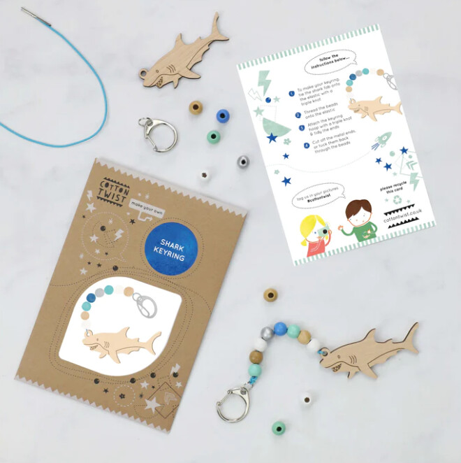 Cotton Twist MYO Keyring Kit- Shark