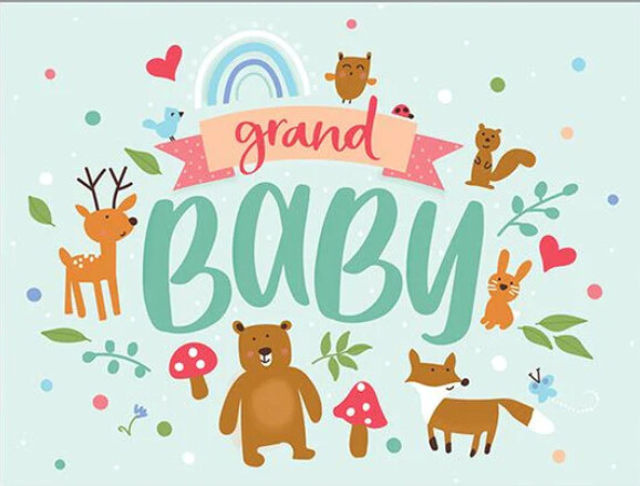 Gina B Baby Greeting Card- Forest Grand