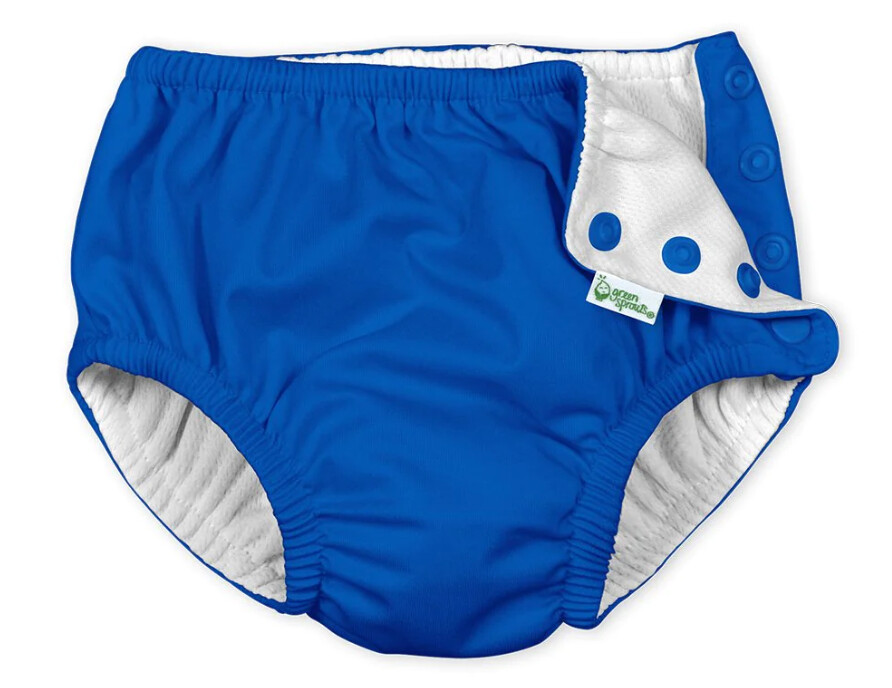 Green Sprout Swim Diaper w/ Snap- Royal Blue, Size: 18m