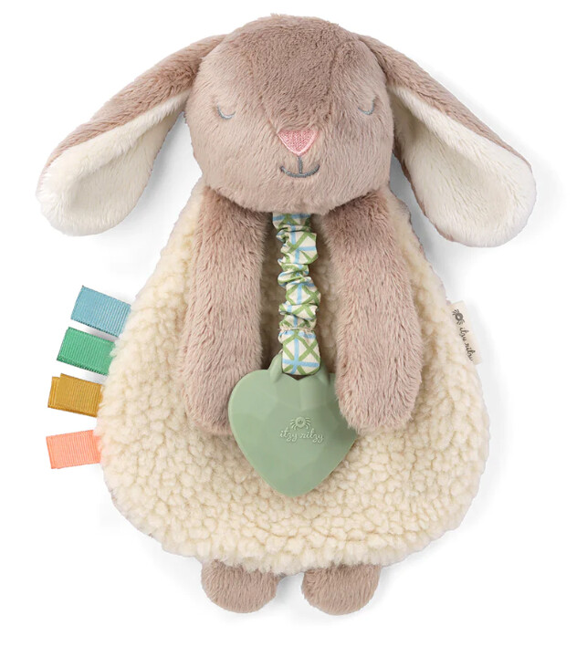 Itzy Ritzy Lovey Plush Bunny Toy- Beige