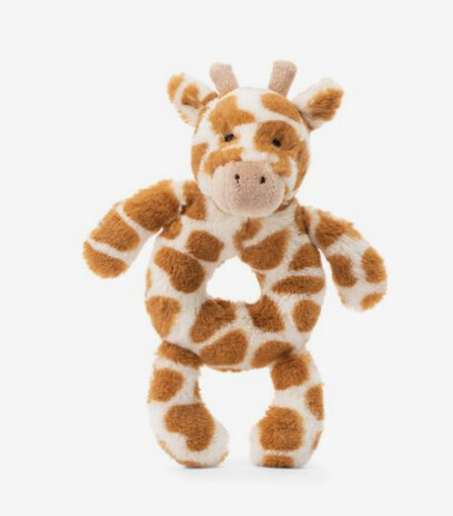 Jellycat Bashful Giraffe Ring Rattle