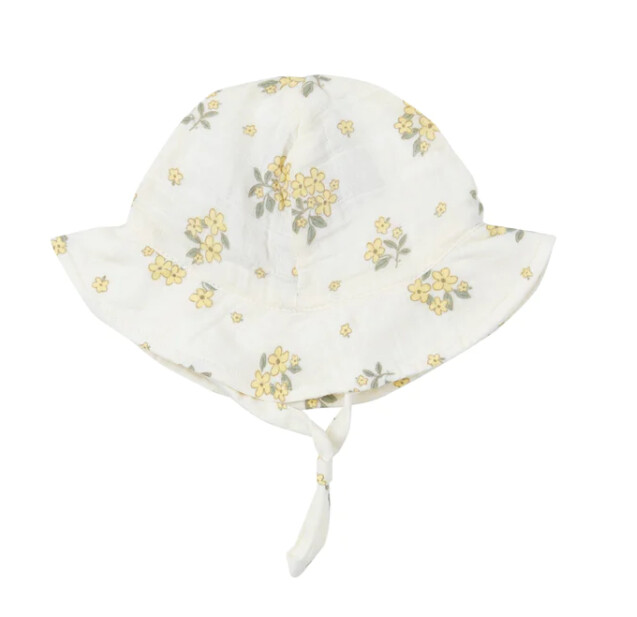 Angel Dear Muslin Sunhat- Yellow Flower