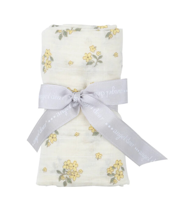 Angel Dear Swaddle Blanket- Yellow Flower