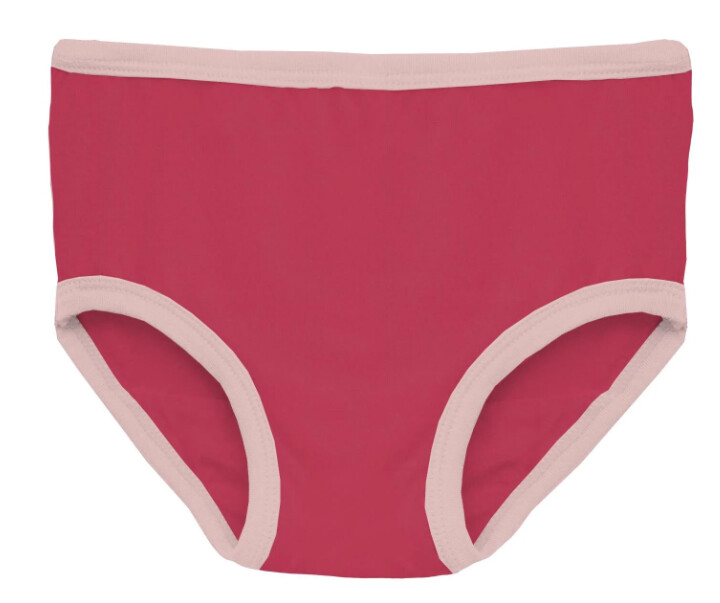 Kickee Girls Bamboo Underwear- Cherry &amp; Pink