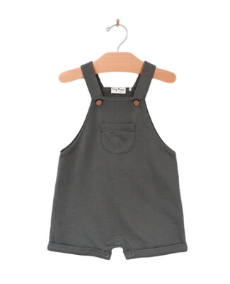 City Mouse Short Overall- Charcoal
