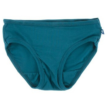 Kickee Girls Bamboo Underwear- Teal Blue