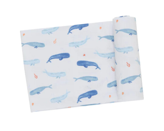 Angel Dear Swaddle Blanket- Blue Whale