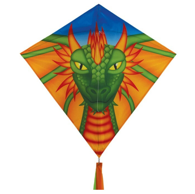 In The Breeze 30&quot; Diamond Kite- Dragon