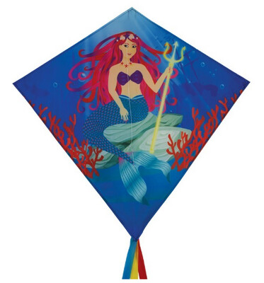 In The Breeze 30&quot; Diamond Kite- Mermaid