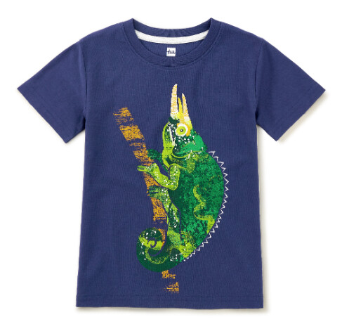 Tea Tree Chameleon Tee- Navy