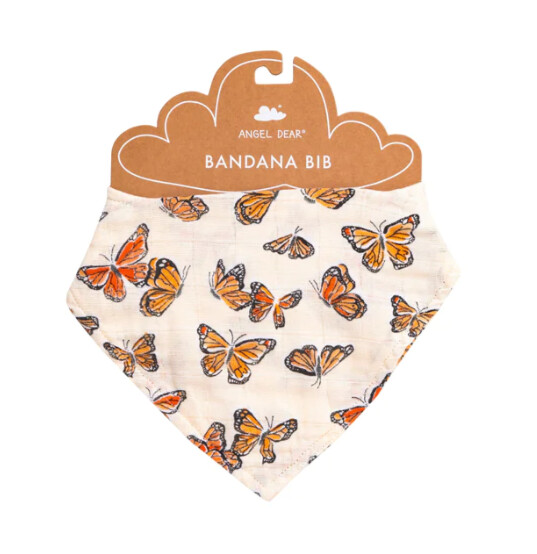 Angel Dear Bandana Bib- Painted Monarch Butterfly