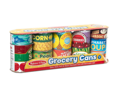 Melissa &amp; Doug Grocery Cans Playset