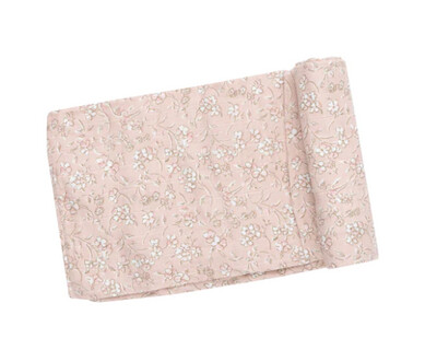 Angel Dear Swaddle Blanket- Pink Baby&#39;s Breath Floral