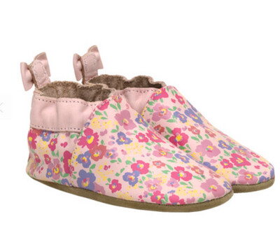 Robeez Girls Soft Sole Shoe- Pink Poppy