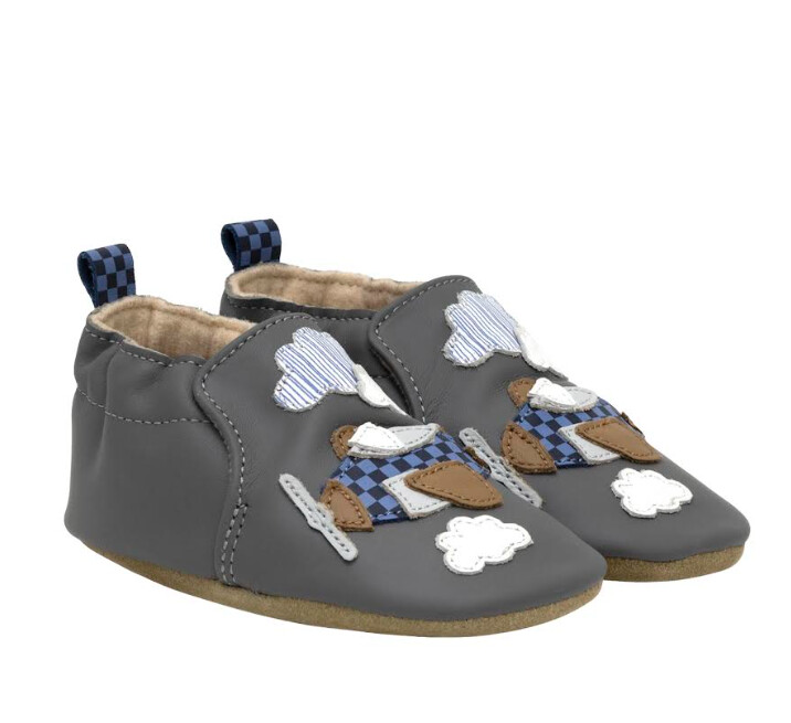 Robeez Boys Soft Sole Airplane Shoe- Little Co-Pilot