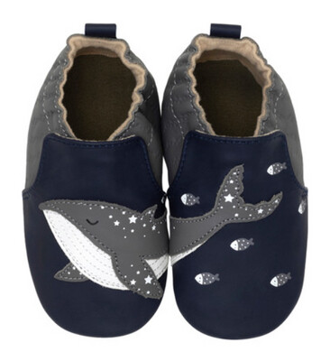 Robeez whale soft sole shoe