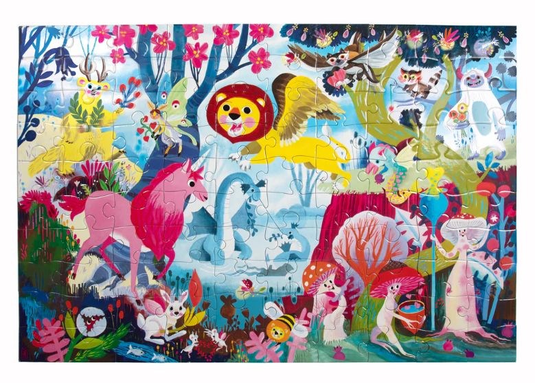 eeBoo 100 Piece Jigsaw Puzzle- Magical Creatures