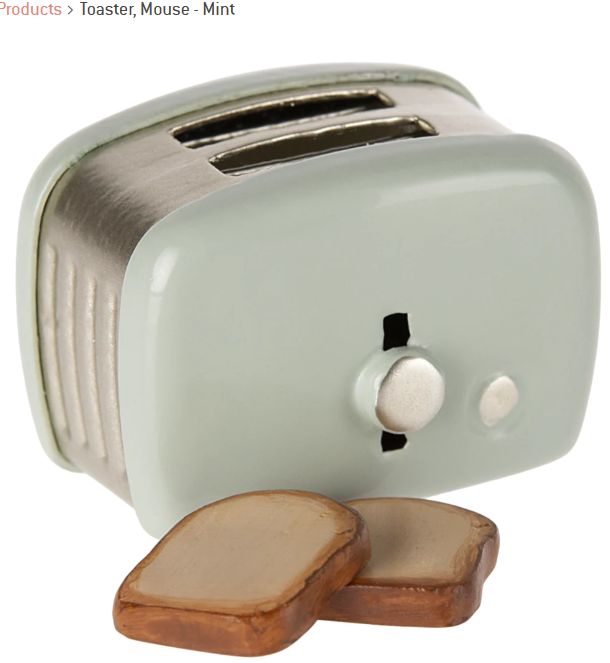 Maileg Mouse Toaster Oven- Mint