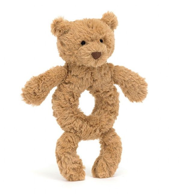 Jellycat Bartholomew Bear Ring Rattle