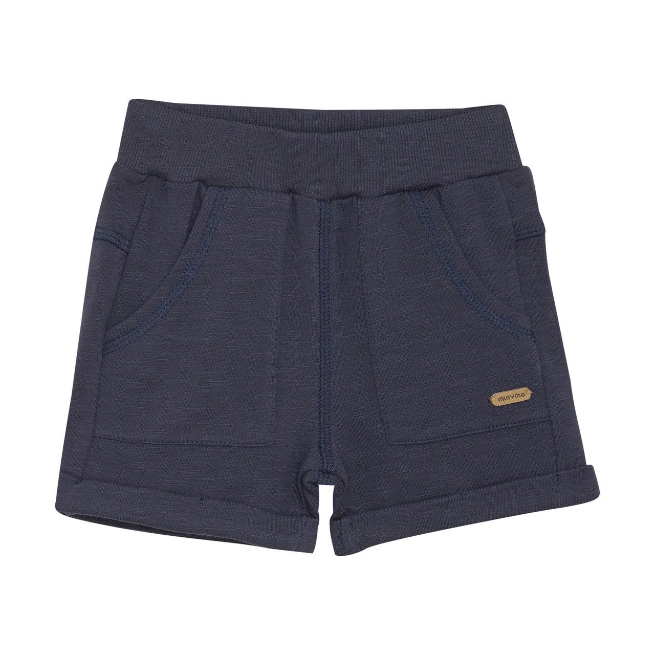 Minymo Infant French Terry Shorts- Navy