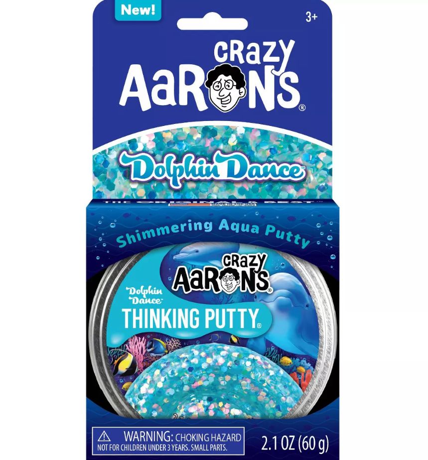 Crazy Aarons 4&quot; Putty Tin- Dolphin Dance