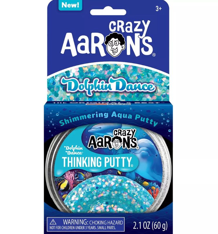 Crazy Aarons 4&quot; Putty Tin- Dolphin Dance