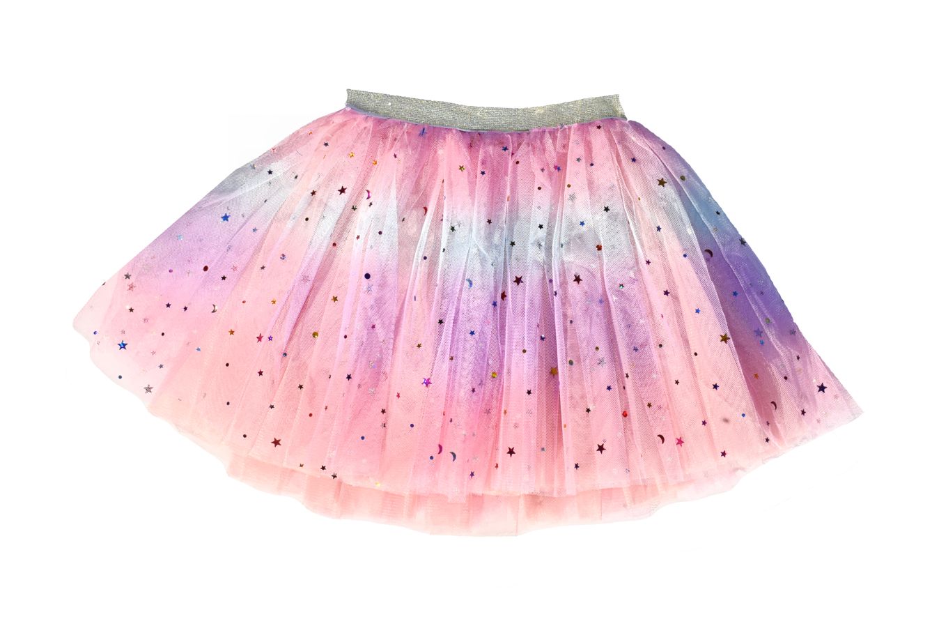 Enchanting Rainbow Moon &amp; Star Sequin Tutu