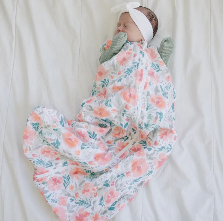 Bebe Au Lait Muslin Sleep Blanket- Floret