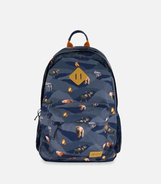 Deux Par Deux Kids Backpack- Mountain Animals