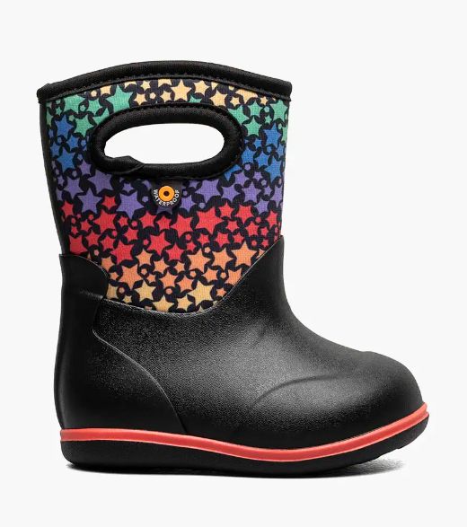 Bogs Baby Classic Rain Boot- Rainbow Stars
