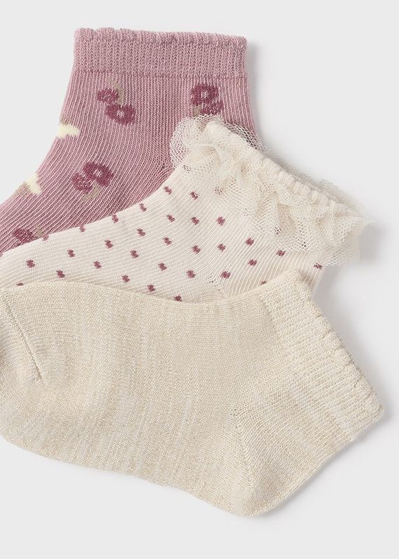 Mayoral Infant 3pk Socks- Pink