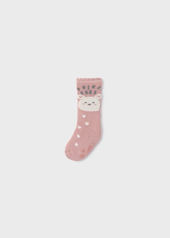 Mayoral Infant Bear Socks- Blush