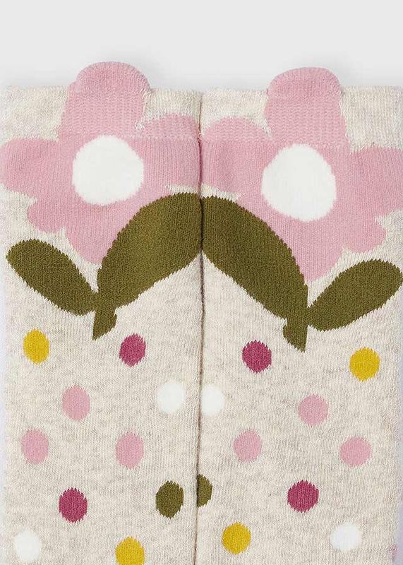 Mayoral Flower No-Slip Socks- Rose