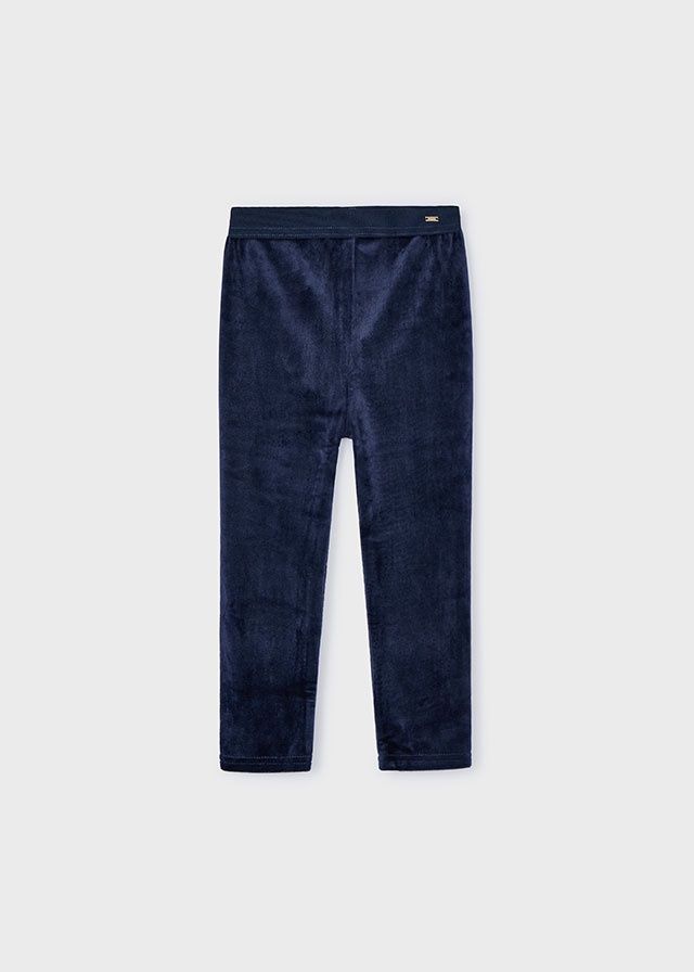 Mayoral Basic Velvet Legging- Navy