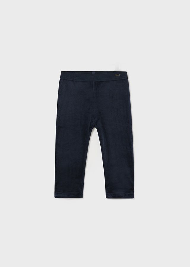 Mayoral Infant Velvet Legging- Navy