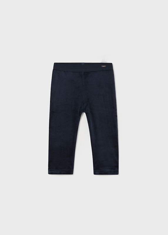 Mayoral Infant Velvet Legging- Navy
