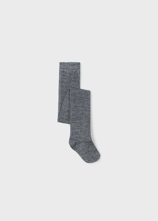 Mayoral Lurex Tights- Titanium Grey