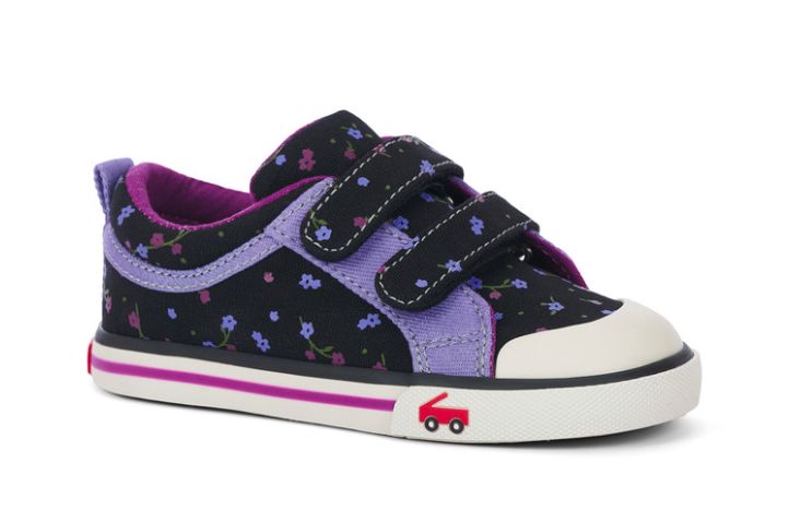See Kai Run Robyne Sneaker- Black Floral